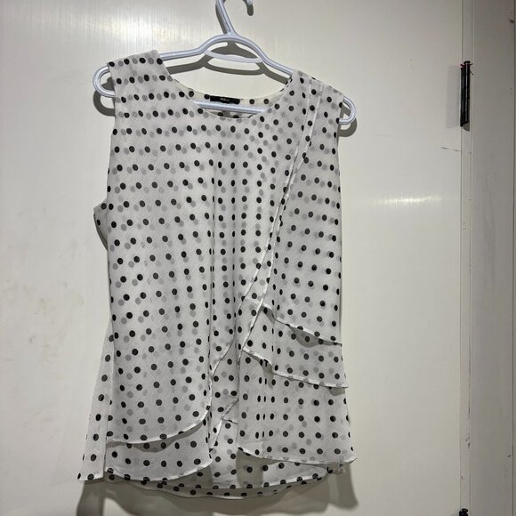 Milano Blouse for women Large Black and white in color - Picture 1 of 3